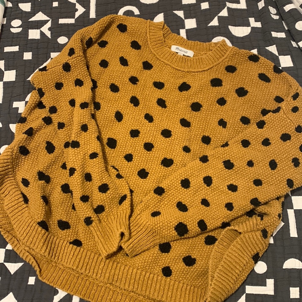 Madewell Painted Spots Pullover Sweater